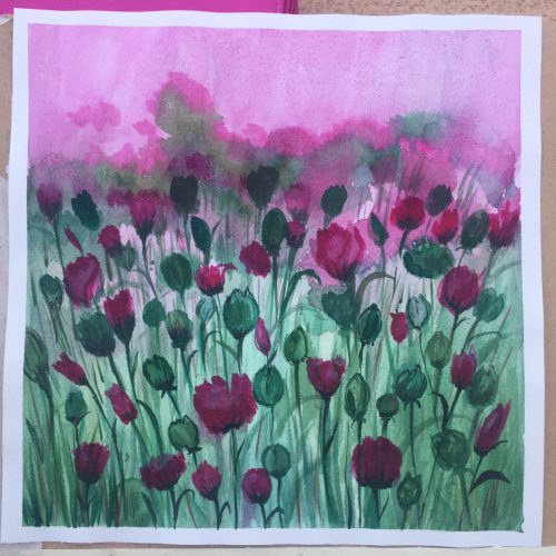 05.06.2020 
Mohnfeld Aquarell
Nr. 73 